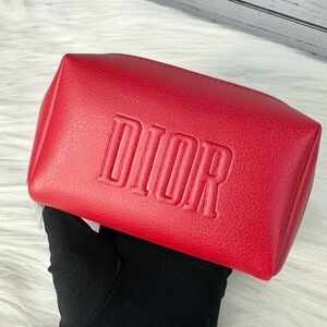 Dior Red Cosmetic Pouch